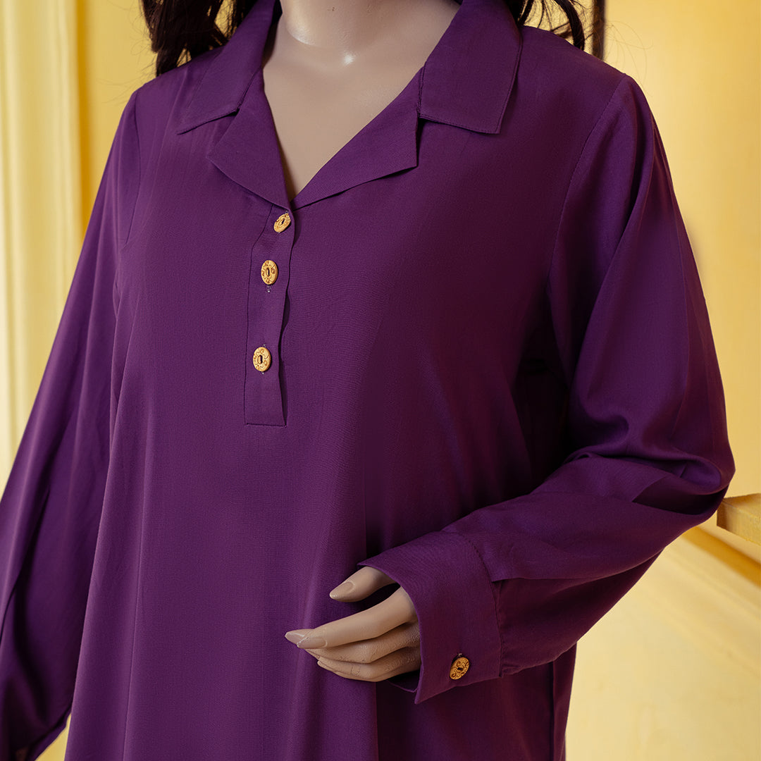 Violet linen shirt