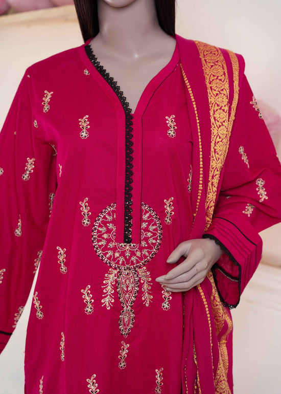 3 Pc Embroidered Lawn Suit