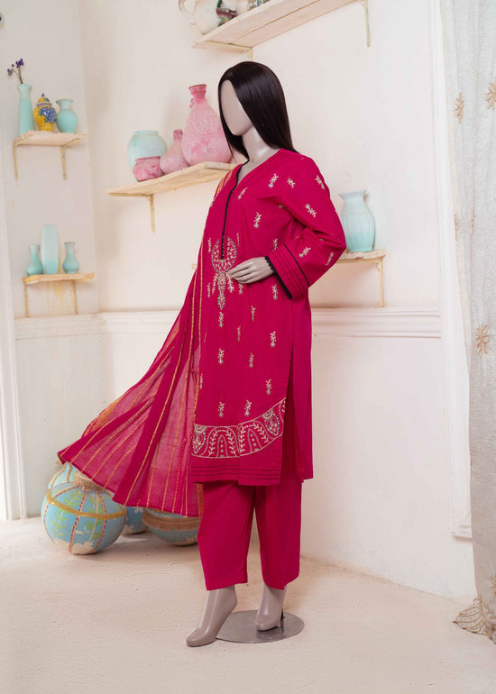 3 Pc Embroidered Lawn Suit