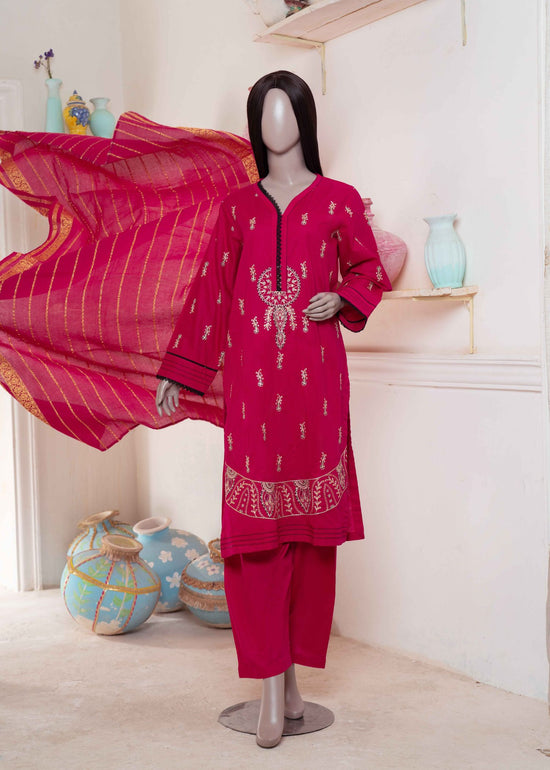 3 Pc Embroidered Lawn Suit