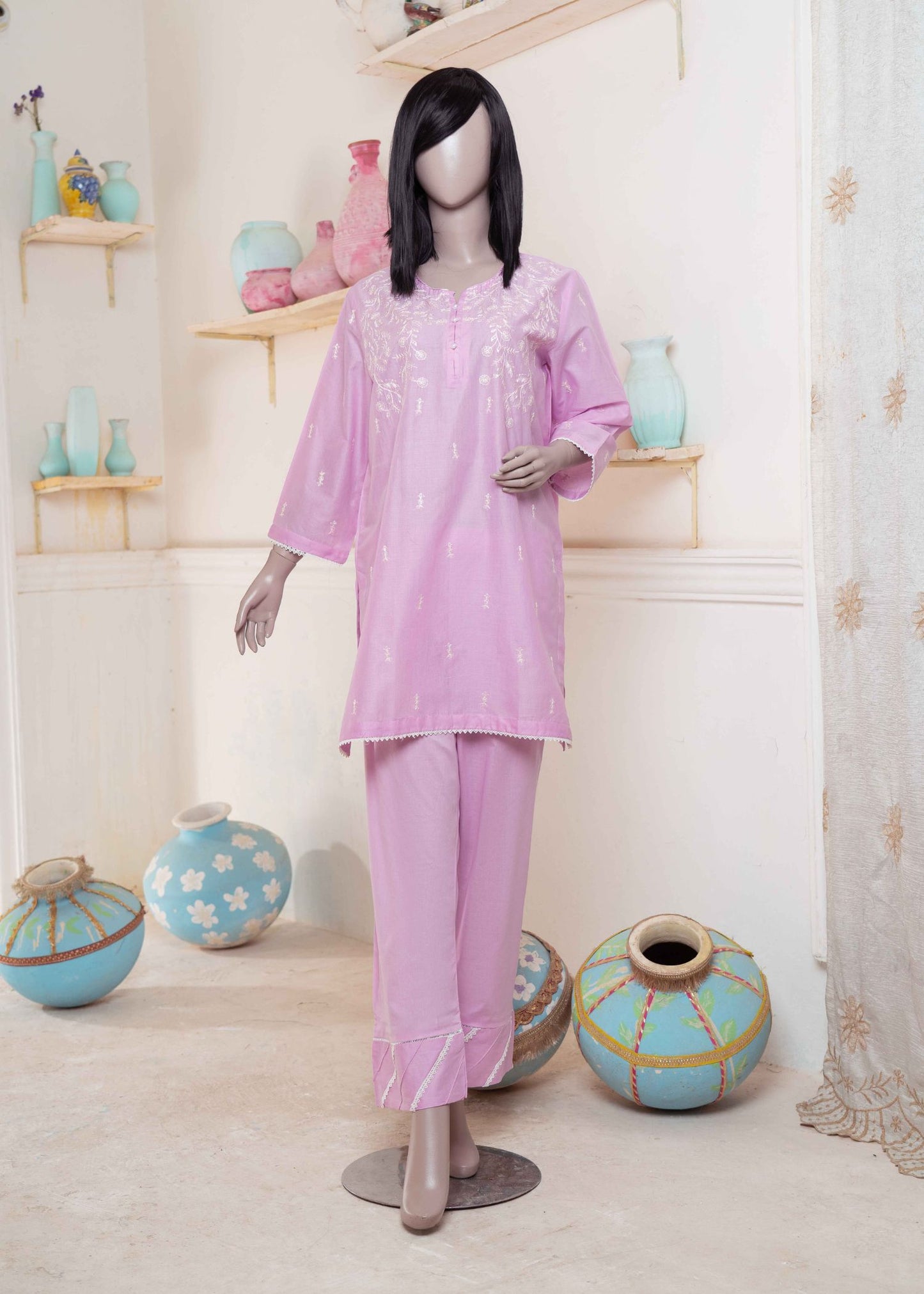 2 Piece Lawn Embroidered Suit(Pret)