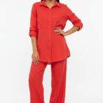 Terracotta Khadar Suit