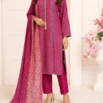 Hot Pink Lawn 3-Piece Suit